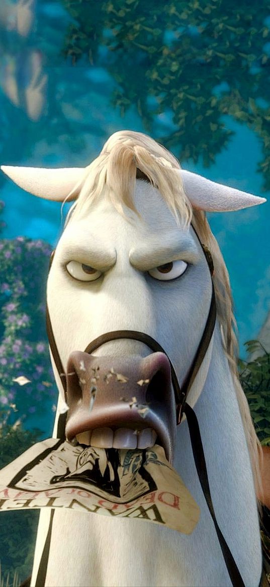 tangled, maximus, horse, character, cartoon