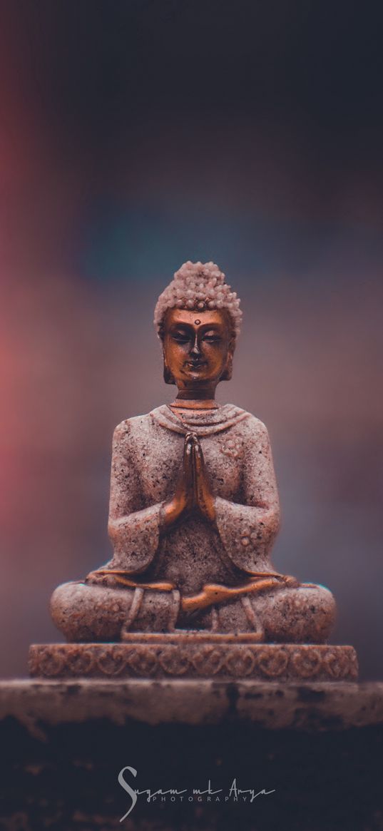 buddha, god, statue, blur, religion