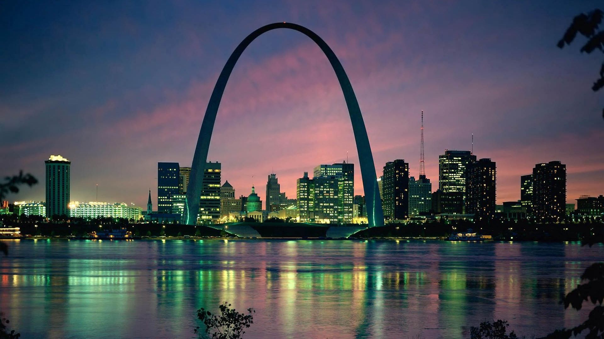 gateway arch, saint louis, usa, arch, bridge, building, evening