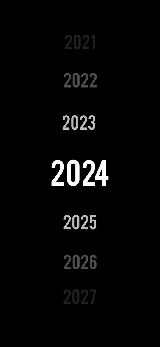 2023, 2024, 2025, black background, year, dial