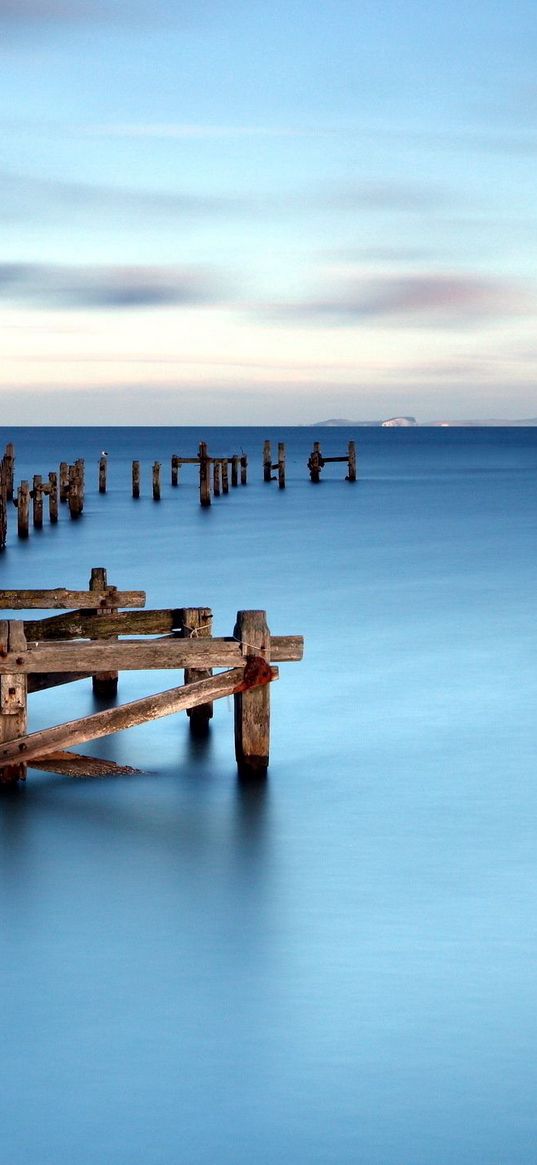 sea, boards, surface, horizon, line, designer famous