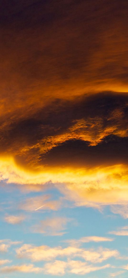 cloud, decline, sky, light, darkness, orange, gray