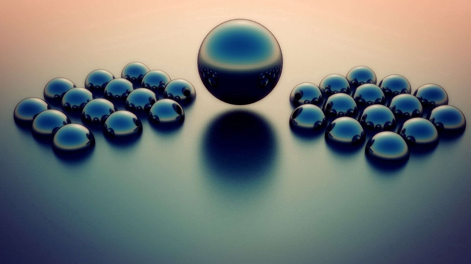 balls, size, dark, surface