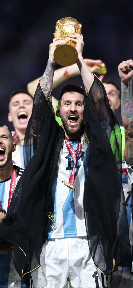 messi, footballer, cup, team, victory