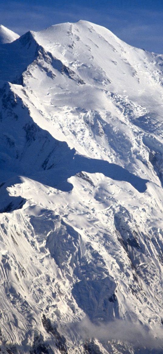 mountains, snow, shade, alaska, mckinley