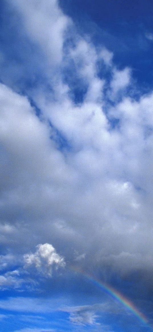 clouds, sky, rainbow, utah, national park