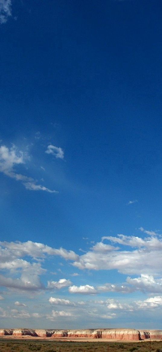 sky, clouds, blue, white, canyons, mountains