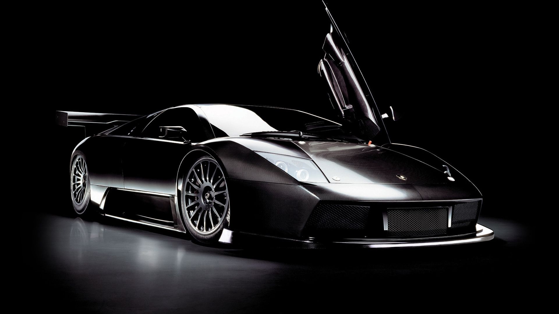 black, car, lamborghini, murcielago