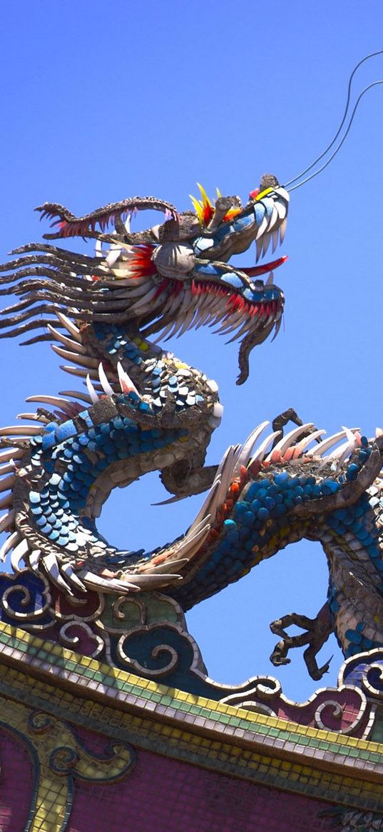 dragon, sky, decoration