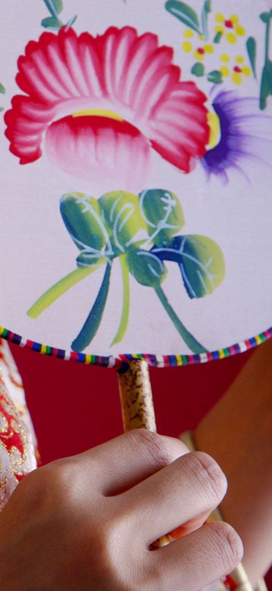 fan, kimono, fabrics, patterns