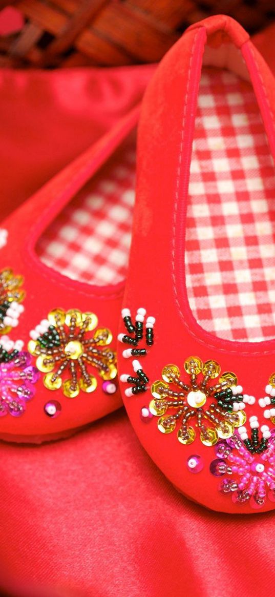 shoes, china, ballet flats, decoration