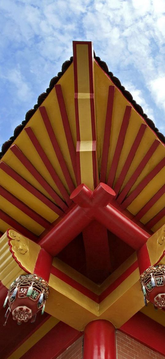 roof, china, sky, patterns