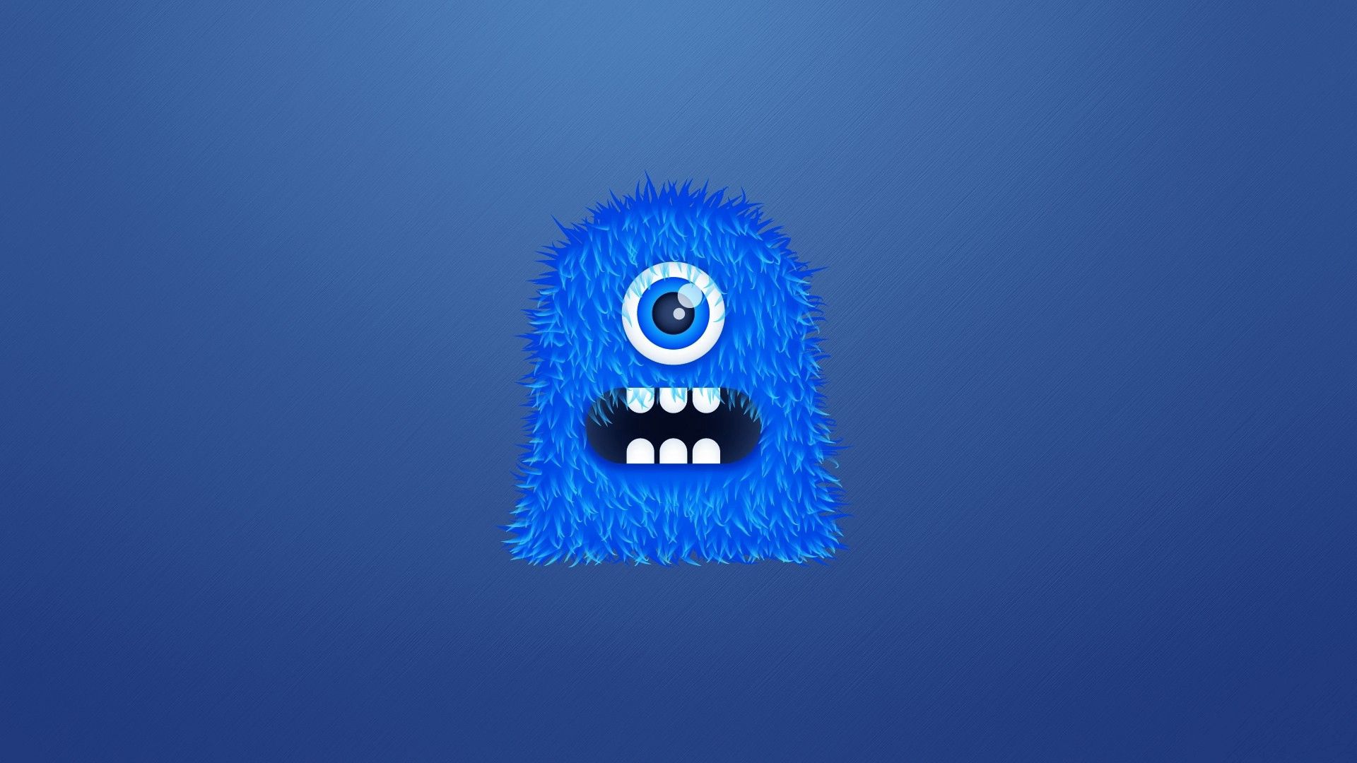 monster, background, blue