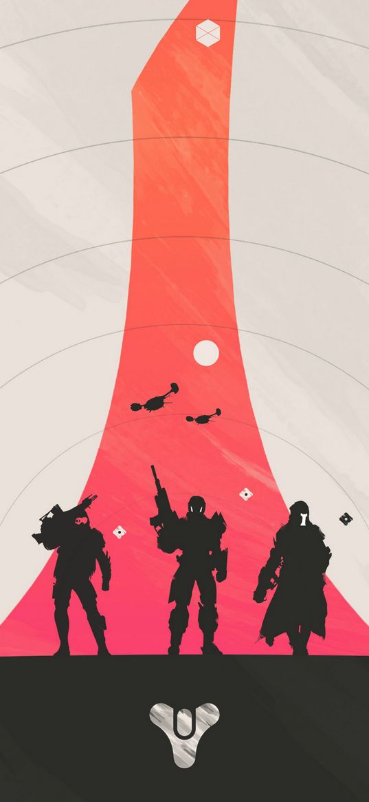 destiny 2, game, characters, squad, soldiers, logo, poster, art