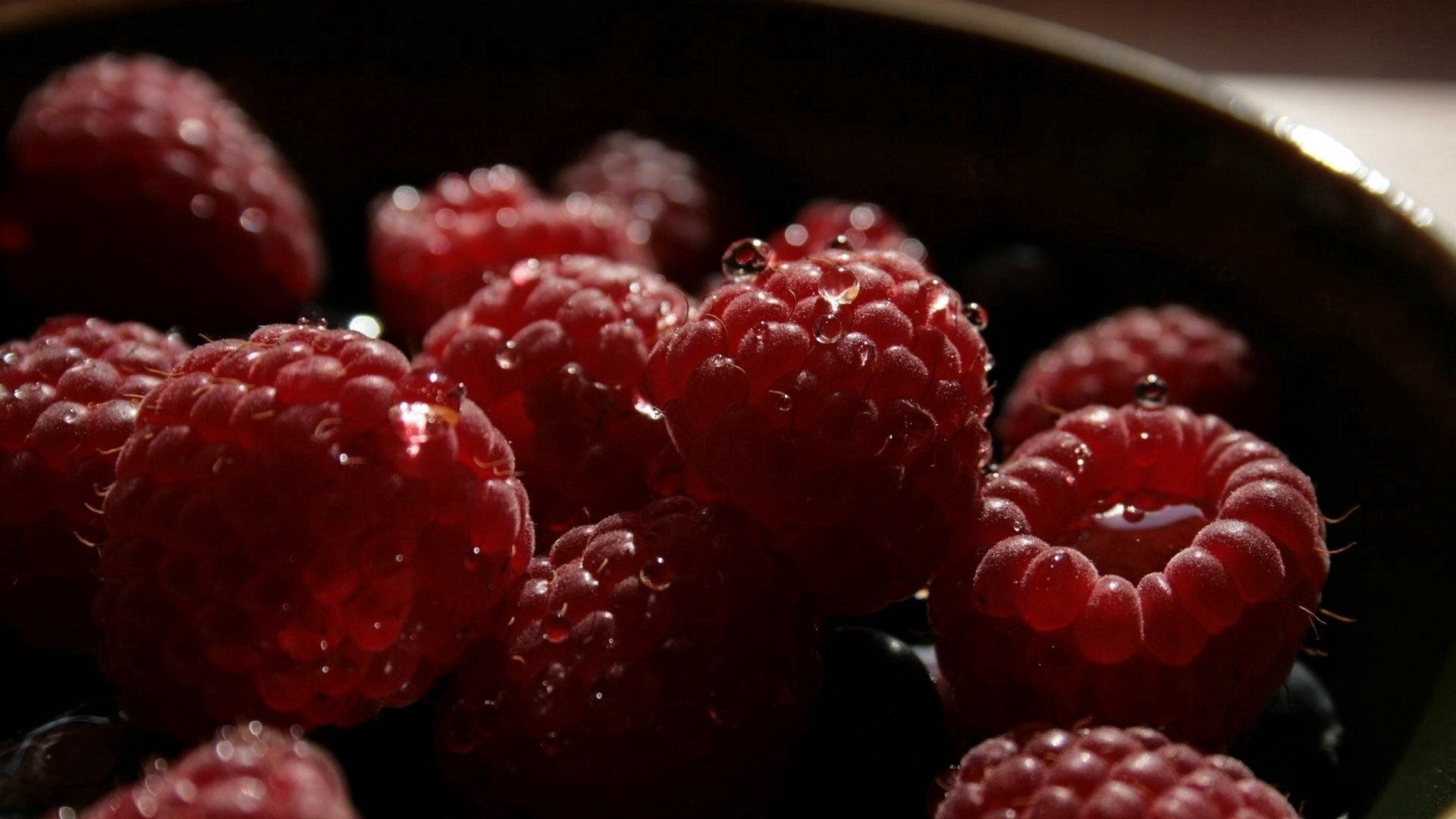 raspberry, berry, bowl, sweet, ripe