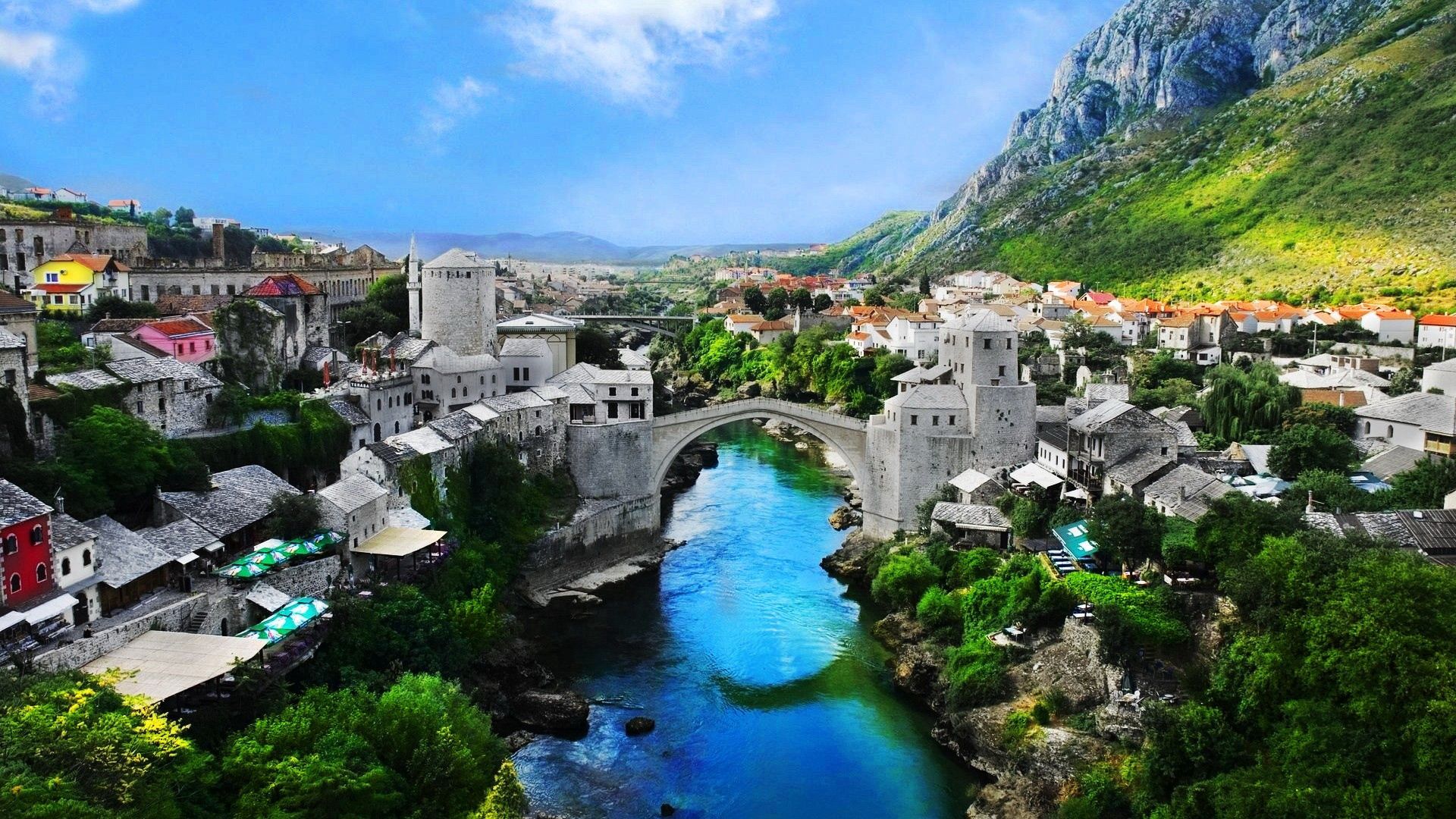 bosnia and herzegovina, mostar old town, mostar, nature, landscape