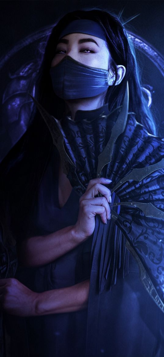 mortal kombat, game, kitana, character, fan, mask