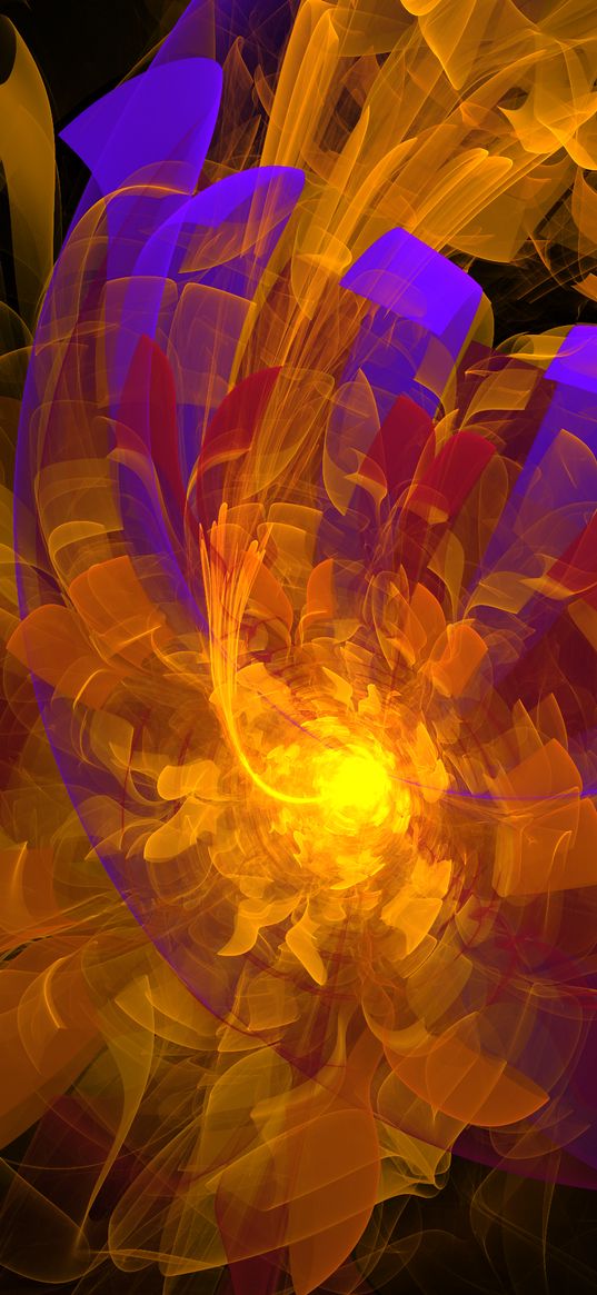 flower, blooming, fractal art, fractal, art