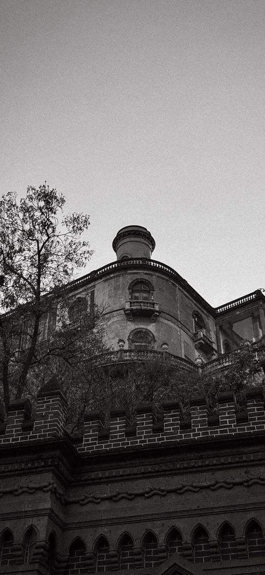 castle, antique, spooky, architecture, building