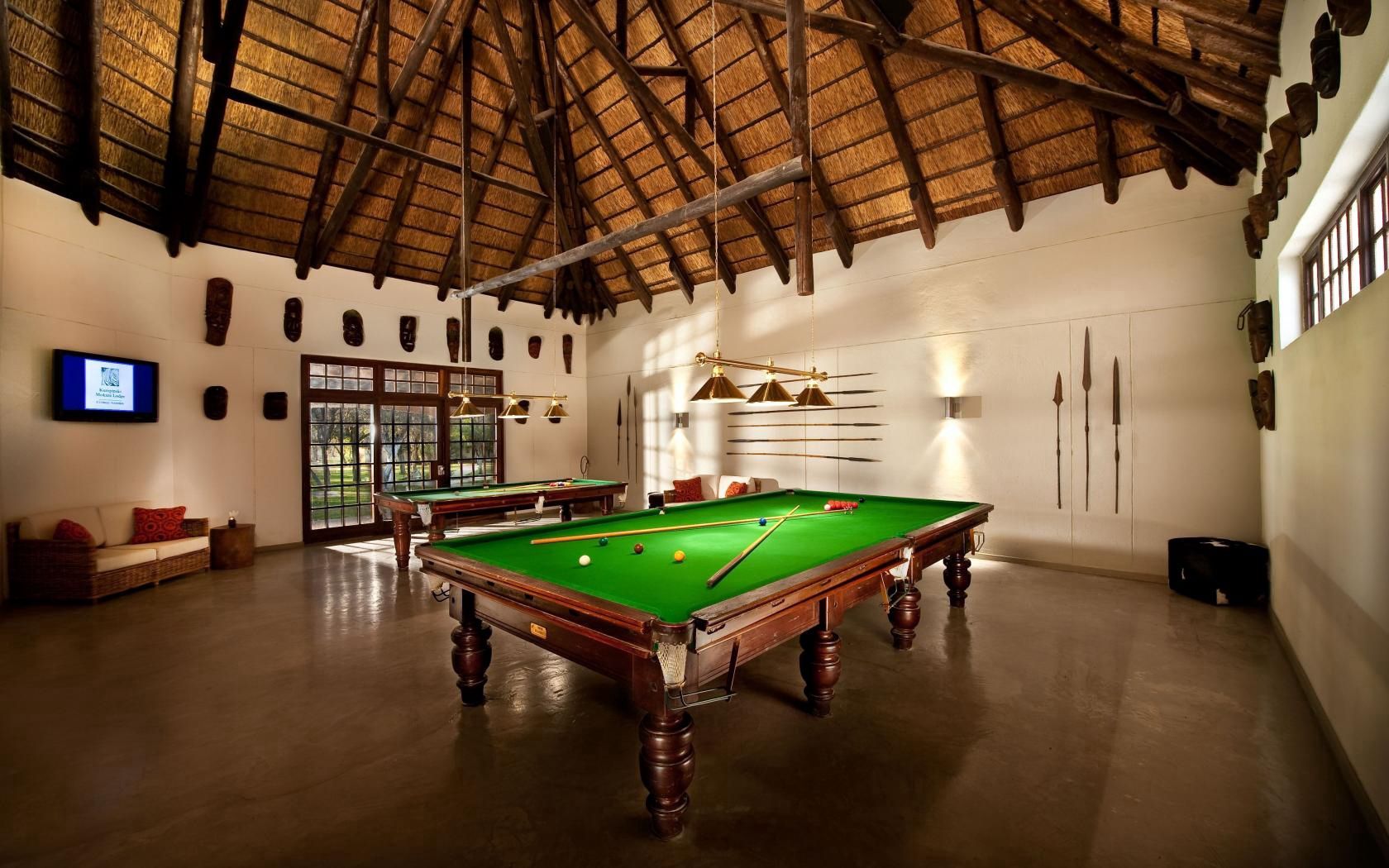 billiards, interior, style, billiard cue, ball, table, sofa, tv, bathroom