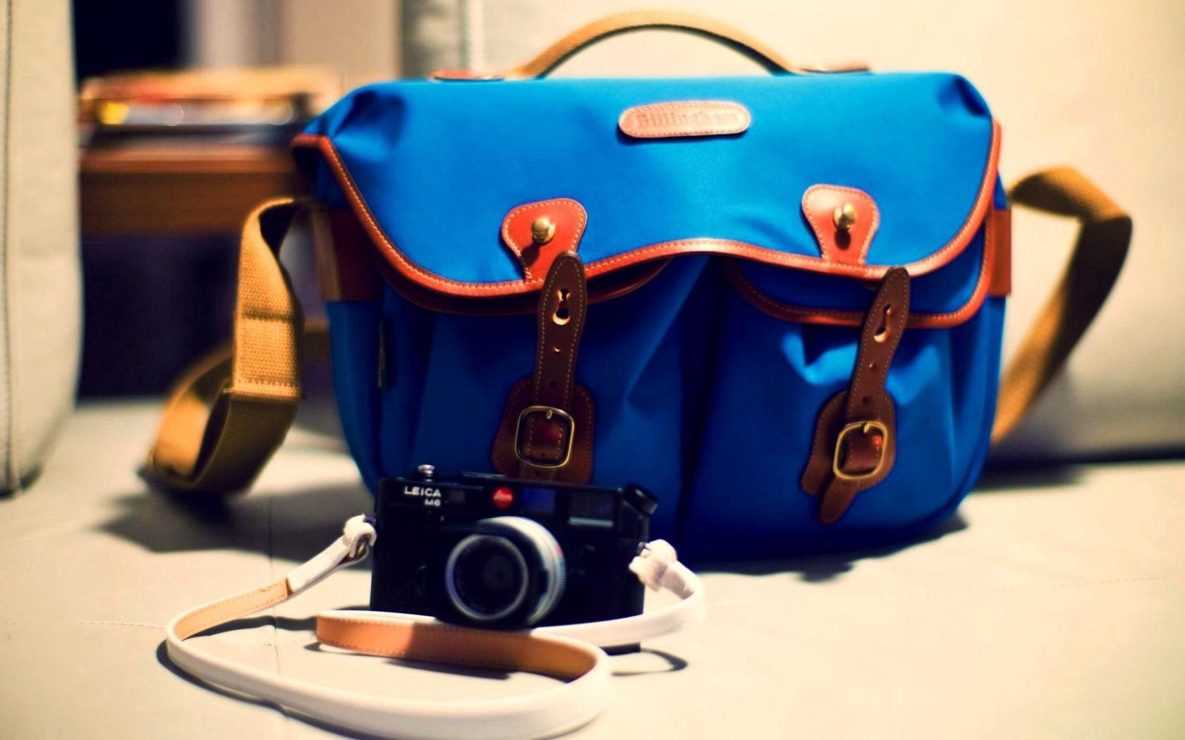 camera, bag, blue