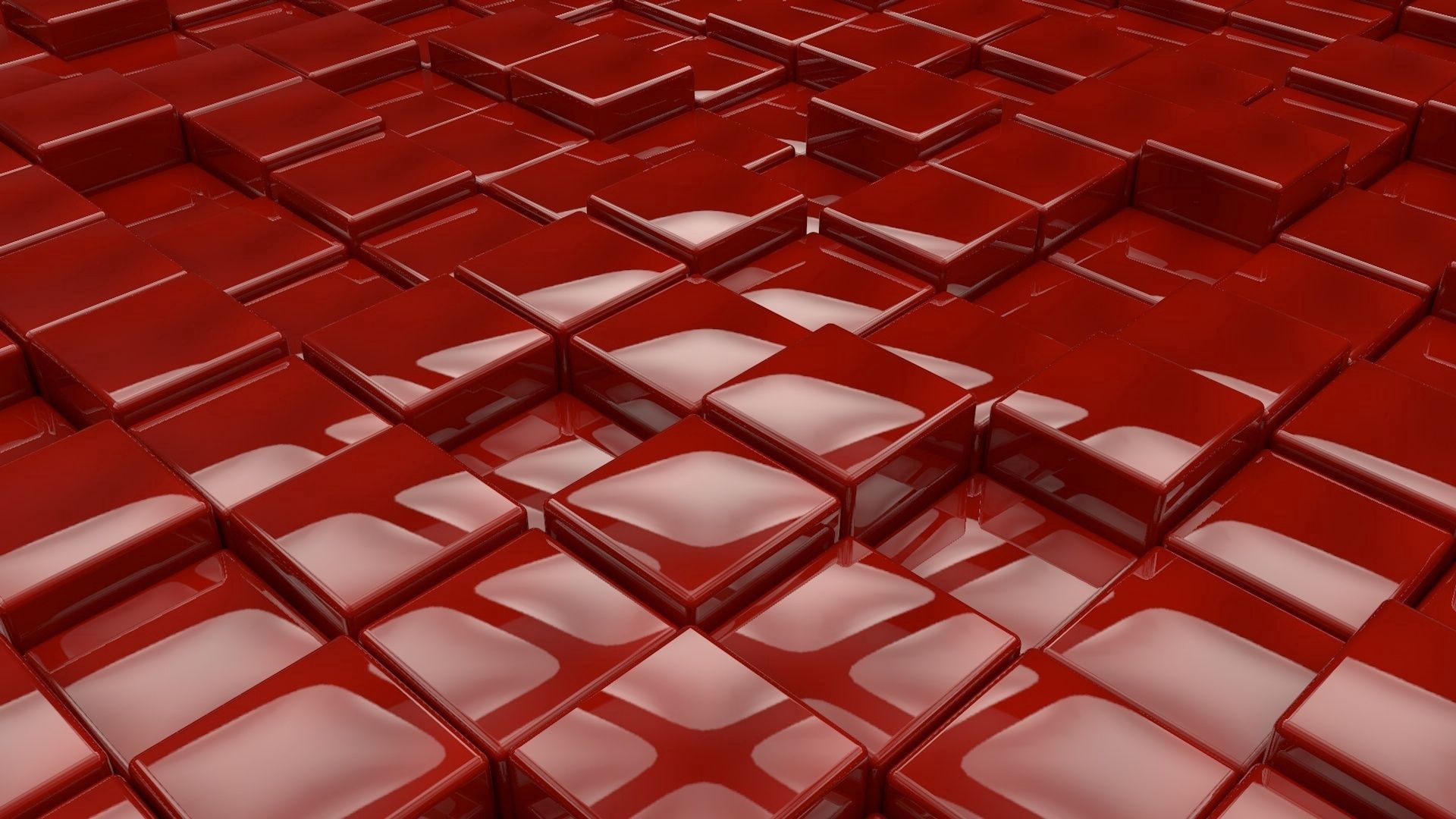 surface, cubes, red, smooth