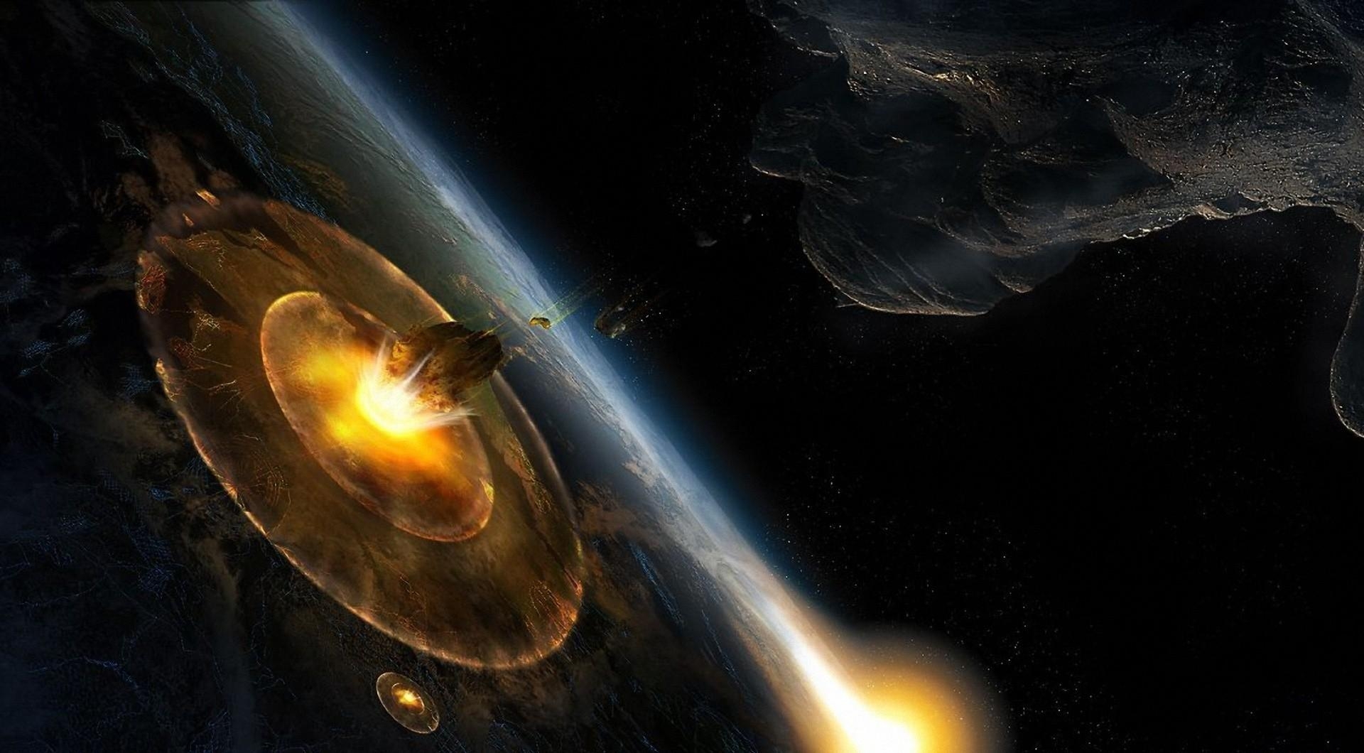 planet, explosion, asteroids, speed, destruction