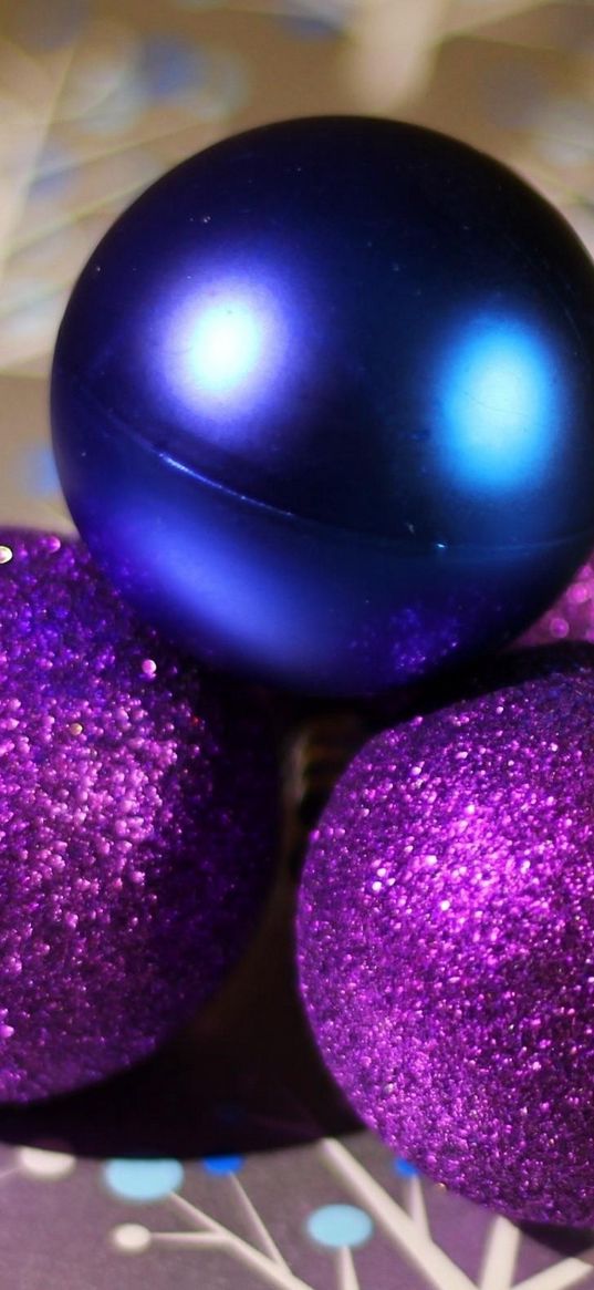 christmas decorations, balls, sequins, surface, shadow