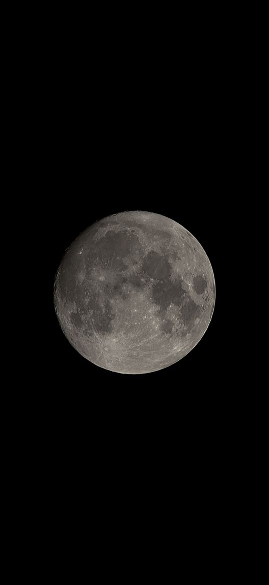 moon, craters, spots, night, full moon