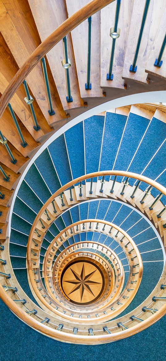 staircase, spiral, star, height