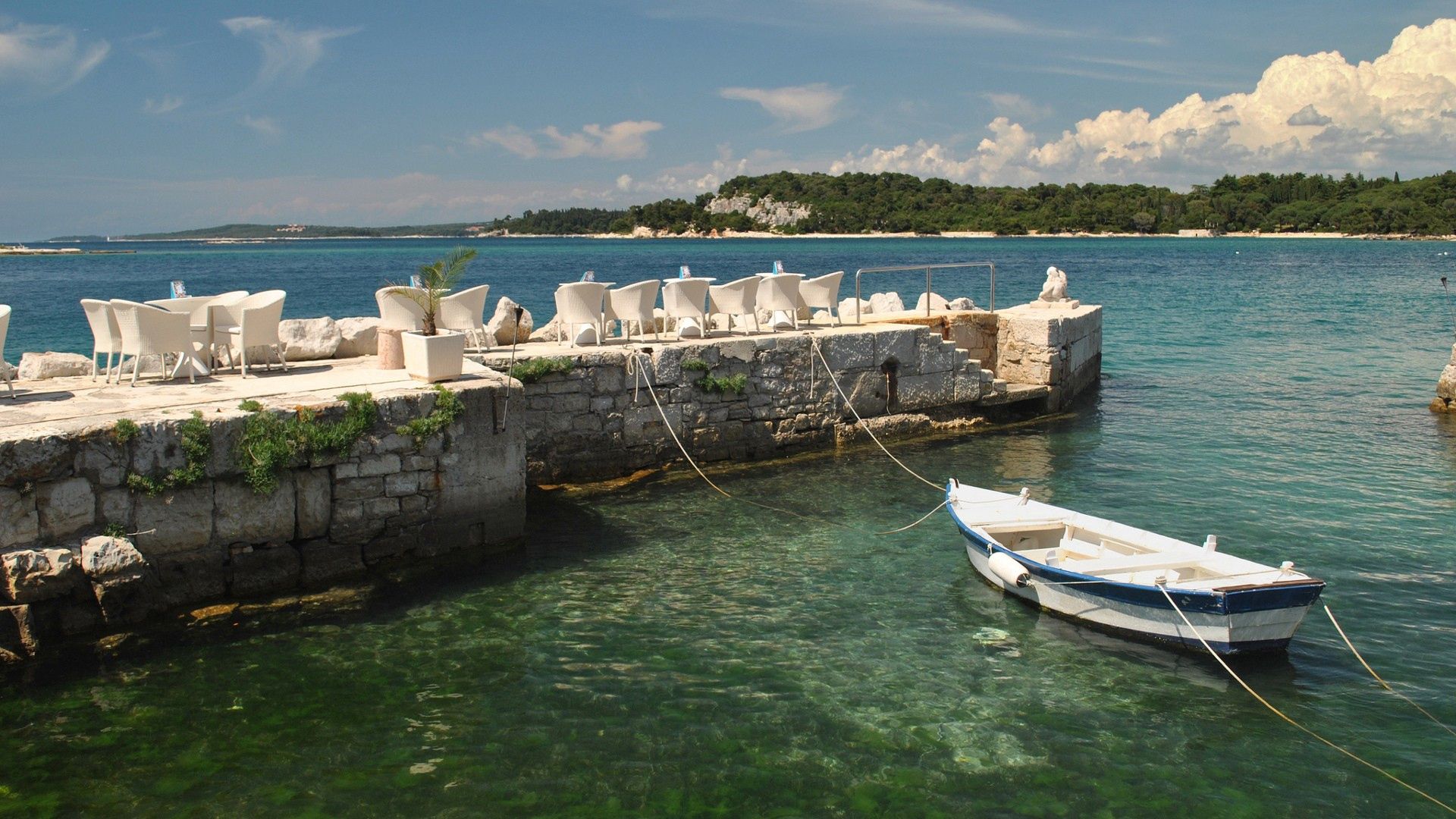 europe, croatia, pier, boat