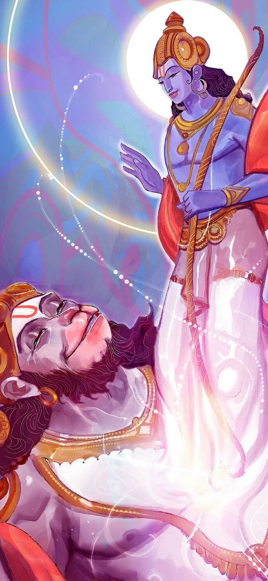 rama, hanuman, gods, hinduism, religion, india, art