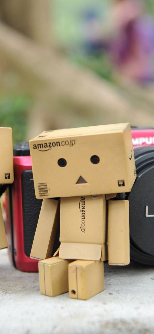 danboard, camera, cardboard robots