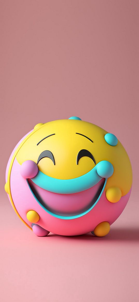 emoji, emoticon, smile, pink, yellow, blue, light