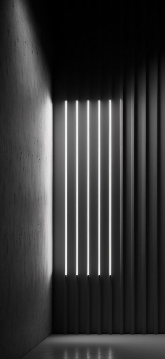 concrete, walls, stripes, light, gray