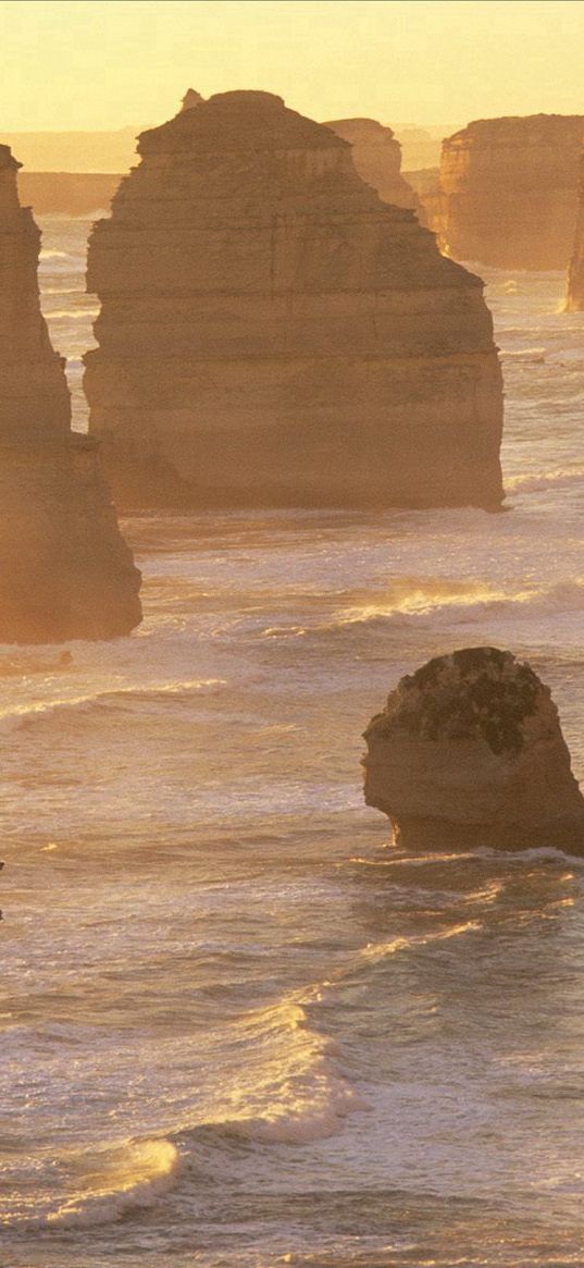 sea, rocks, coast, australia