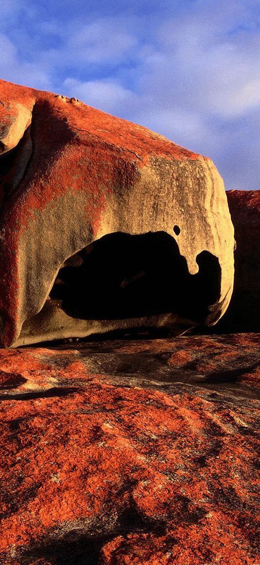 stones, holes, australia, touch