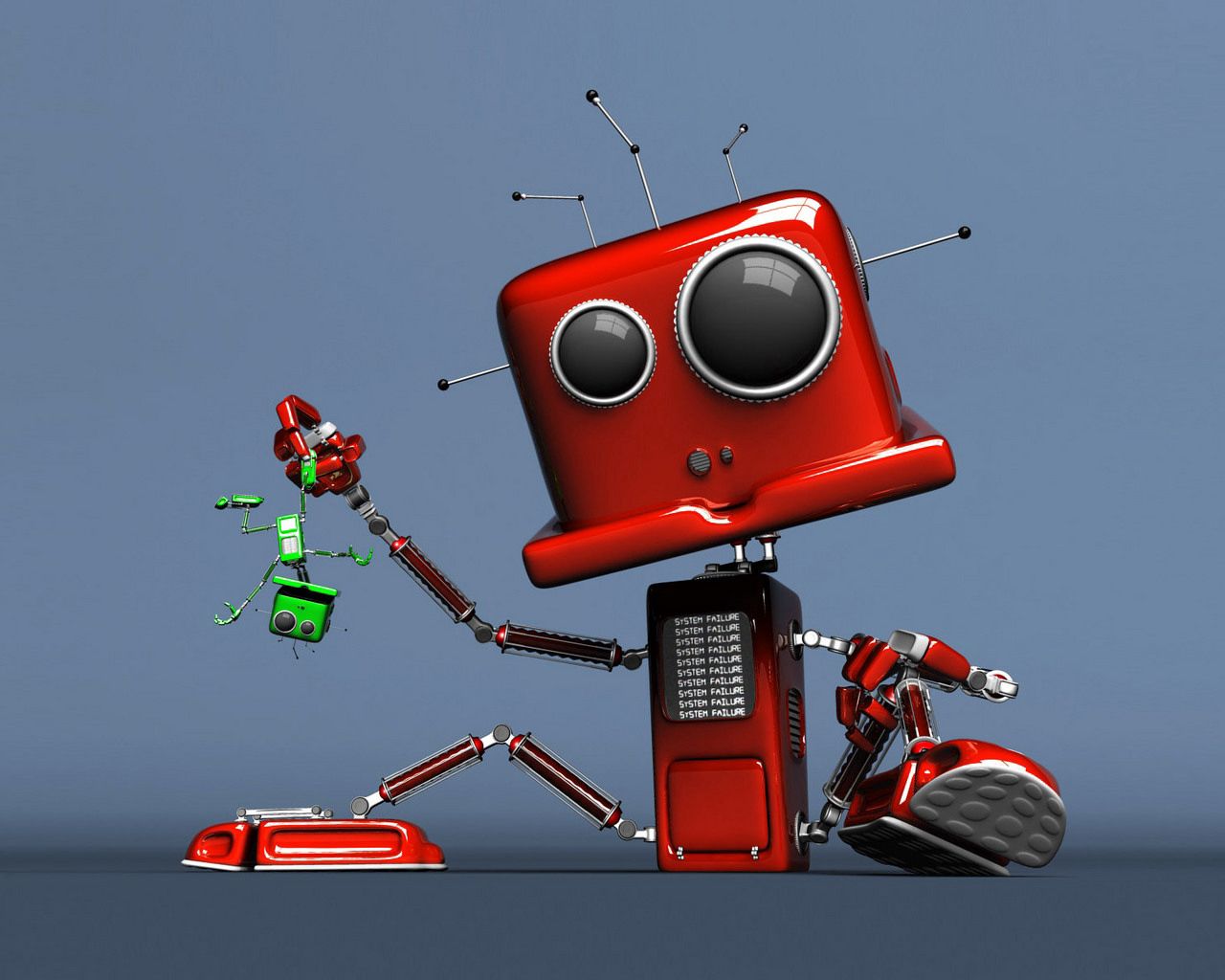 toy, bug, red, robot