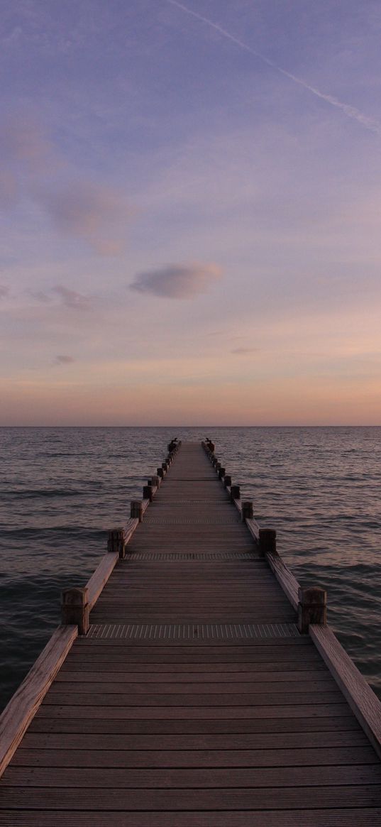 sea, silence, view, bridge