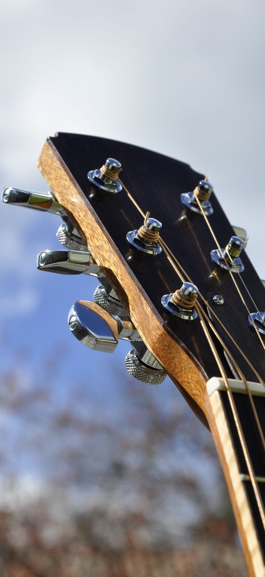 fretboard, strings, guitar, music, blur