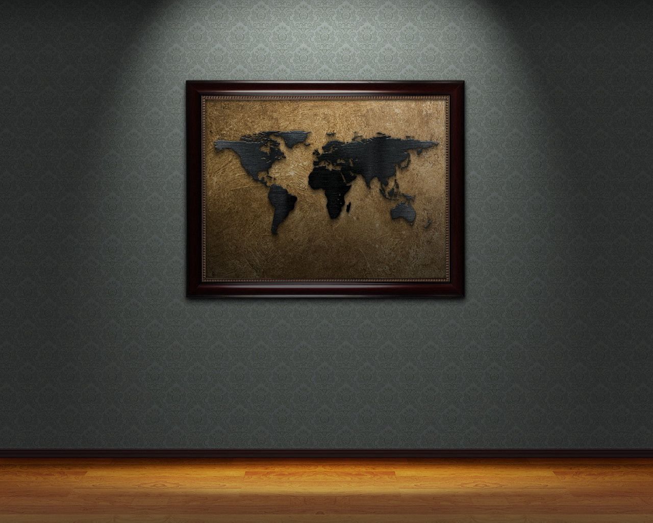 world, wallpaper, wall, painting, brown, dark