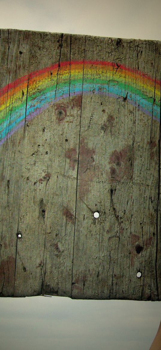 rainbow, pattern, wooden, hands, plate