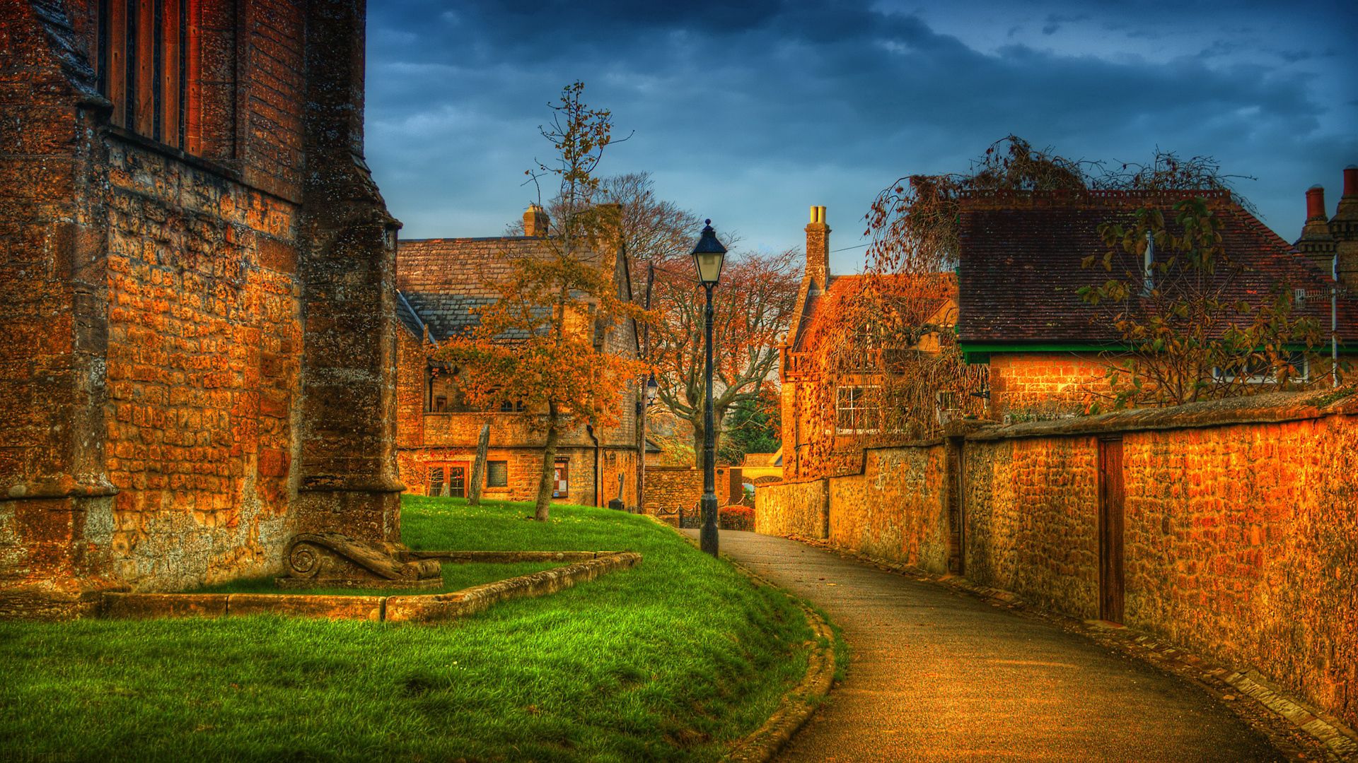 europe, park, walls, hdr