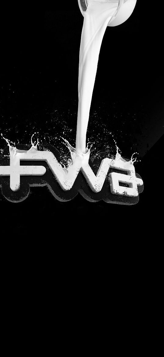 fwa, milk, liquid, white, black