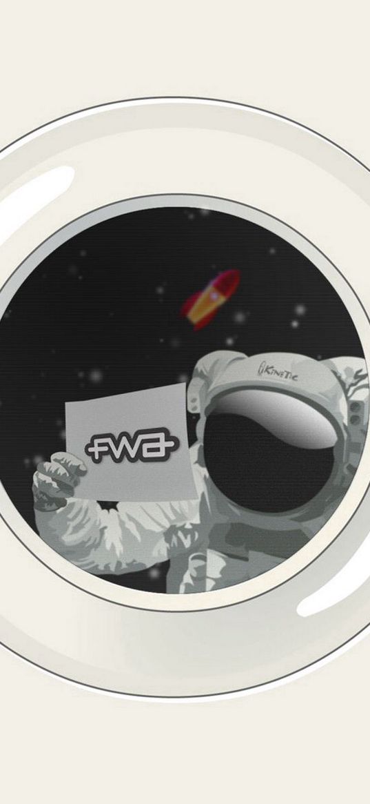 fwa, astronaut, suit, white, yellow, rocket