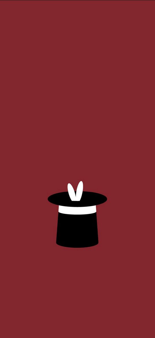 rabbit, white, hat, focus, center, magic