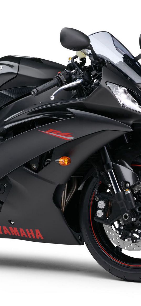 motorbike, black, yamaha r6