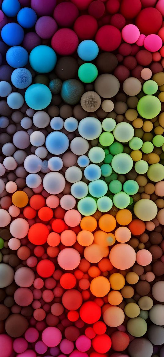 bubble, balls, multicolored, round, colors