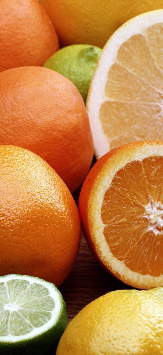 oranges, limes, grapefruit, citrus