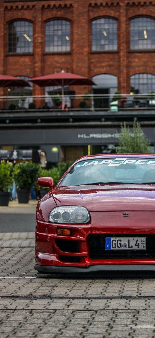 supra, mk4, car, toyota, red